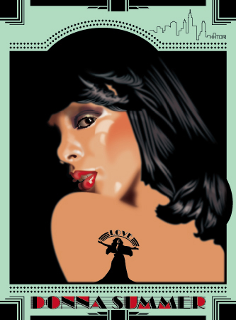 donna summer illustration