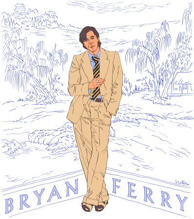 bryan　ferry illustration